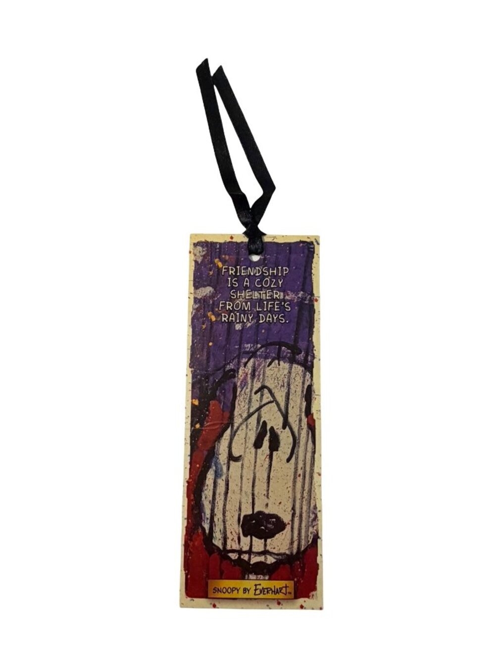 Snoopy by Everhart Friendship Is A Cozy Shelter Bookmark Gift Tag Peanuts